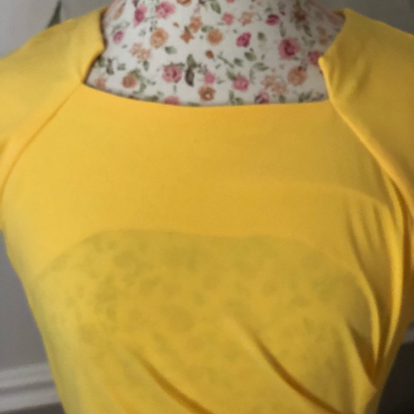 G collection yellow women’s dress Sz 10 NWT - Picture 7 of 10